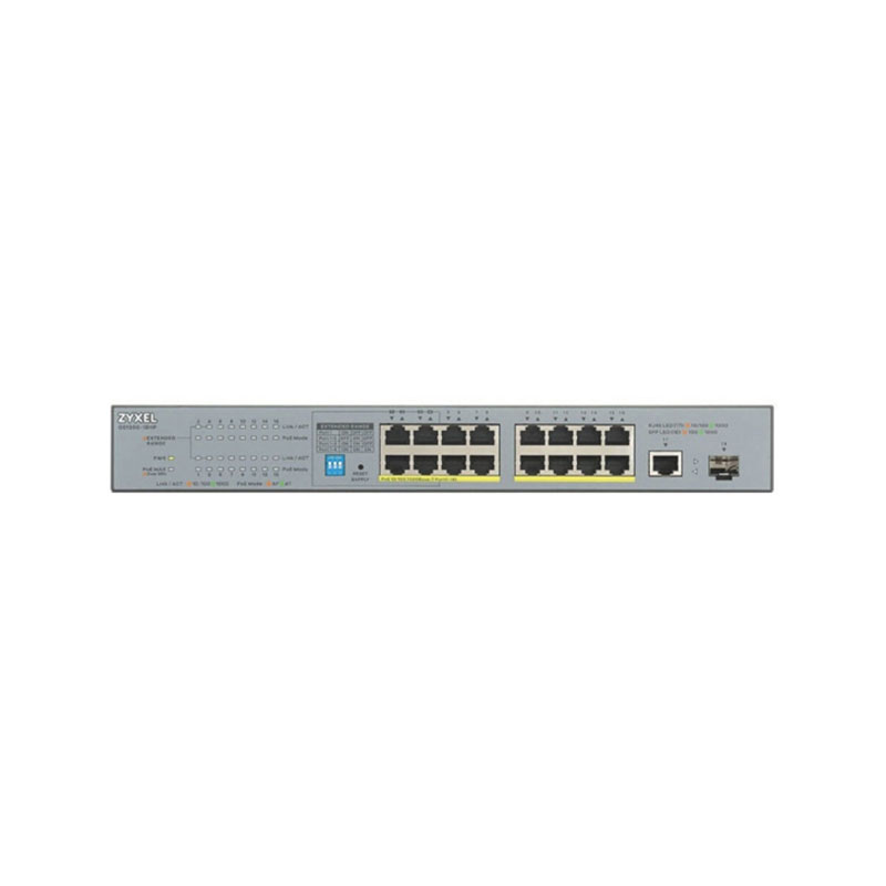 Zyxel GS1300-18HP 18 PORT YÖNETİLEMEZ POE SWITCH (170 WATT)