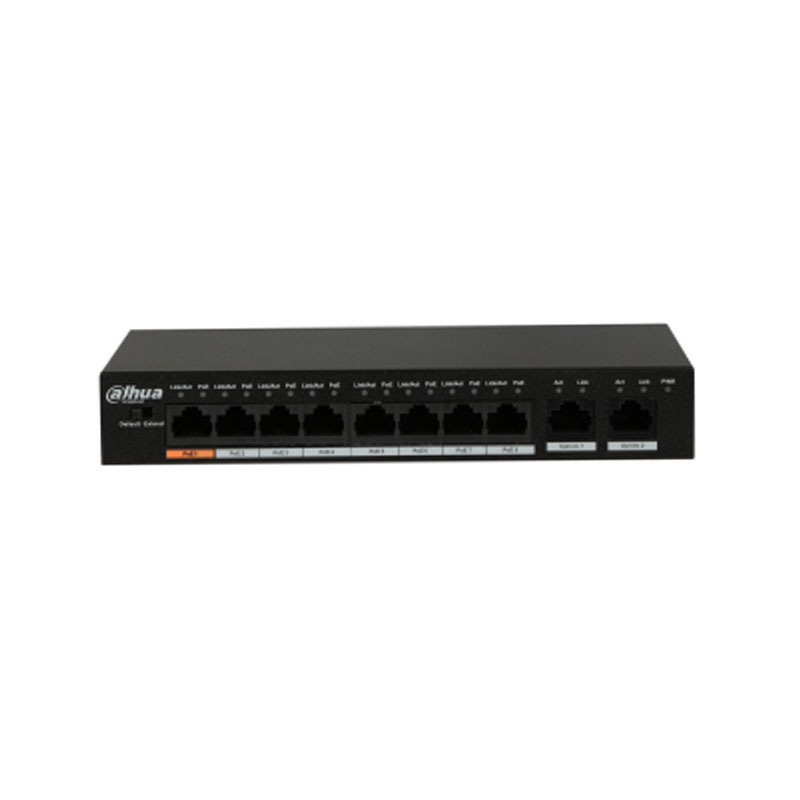 Dahua DH-PFS3010-8ET-96 Dahua 8x10/100 Poe 2x10/100/1000Mbps Port Yönetilemez Switch