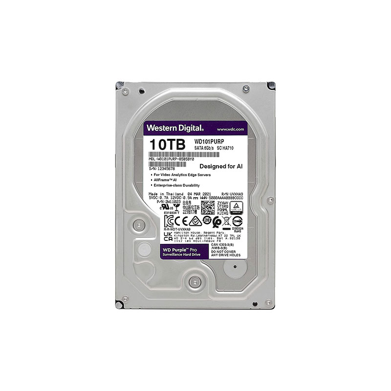 Western Digital WD101PURP 10TB WD101PURP 3.5