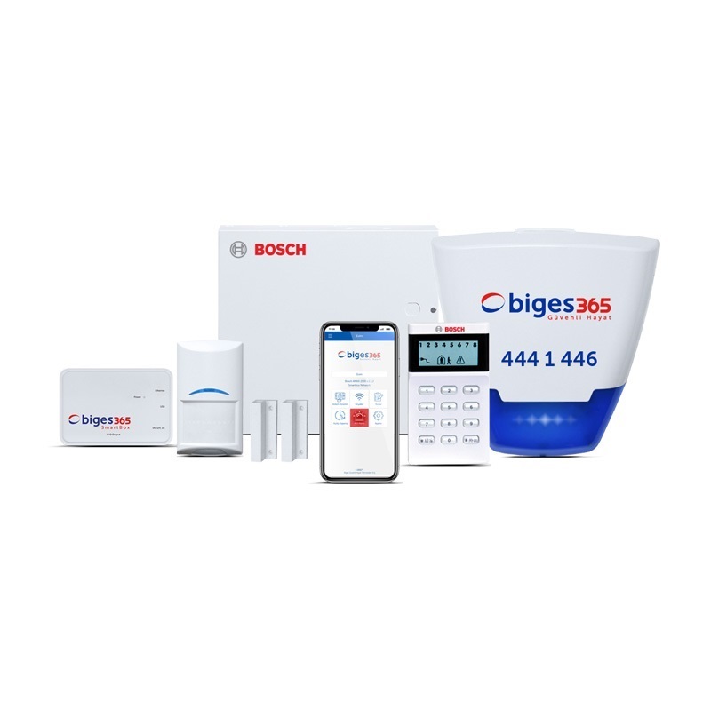 Bosch 2100 Kablolu Akıllı Alarm Seti 1 - Network - Ev/İşyeri IVR (1 Yıl)