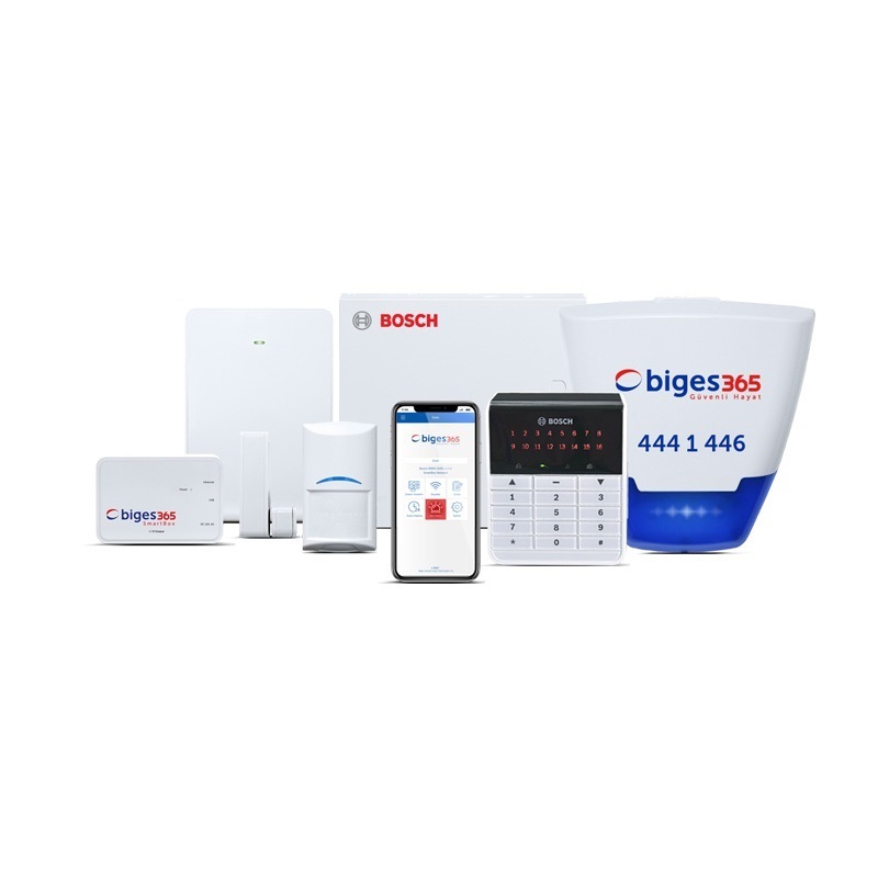 Bosch 3000 Kablosuz Akıllı Alarm Seti 2 - Network -Ev/İşyeri Ultra (1 Yıl )