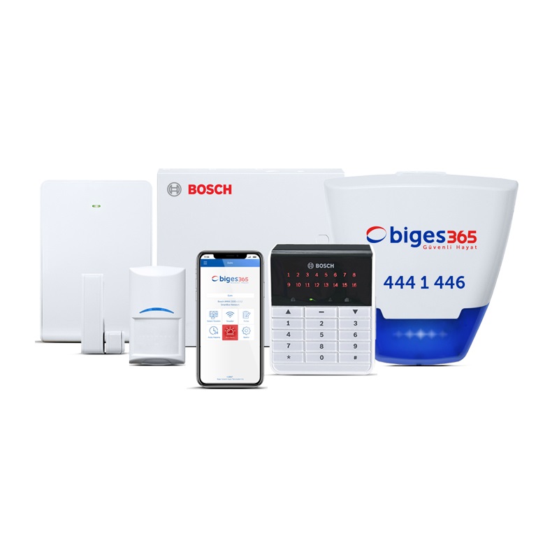 Bosch 3000 Kablosuz Alarm Seti 1 - Ev/İşyeri IVR (1 Yıl )