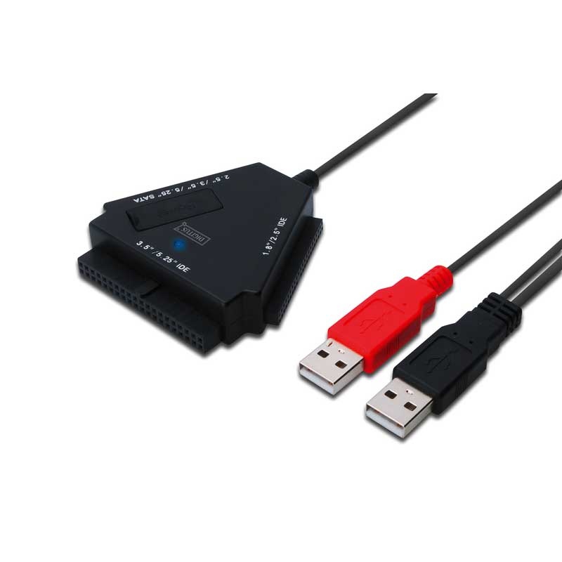 Network DA-70202 USB 2.0 IDE and SATA ADAPTER CABLE 40 pol Pwr Supply