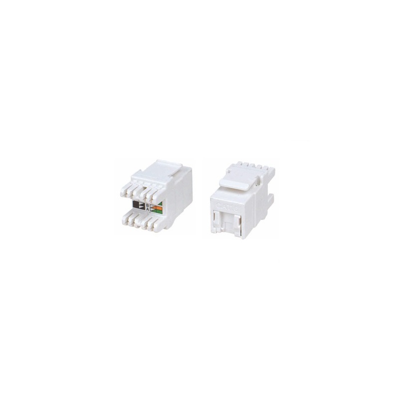 Geoplus DJ-1004 Cat6 UTP Keystone Jack 180o, Toz Kapaklı