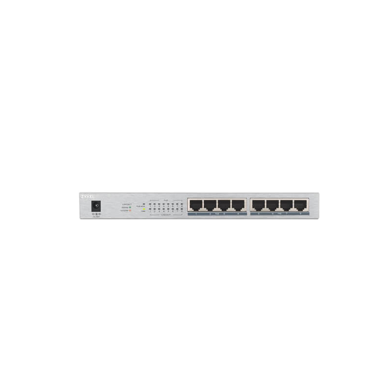 Zyxel GS-1008HP 8 PORT 10/100/1000 MBPS YÖNETİLEMEZ GIGABIT POE SWITCH