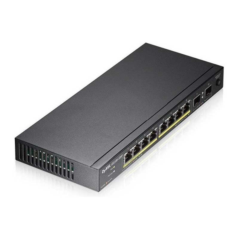 Zyxel GS1100-10HP 8 Port 10/100/1000 POE + 2xSFP Yönetilemez Switch