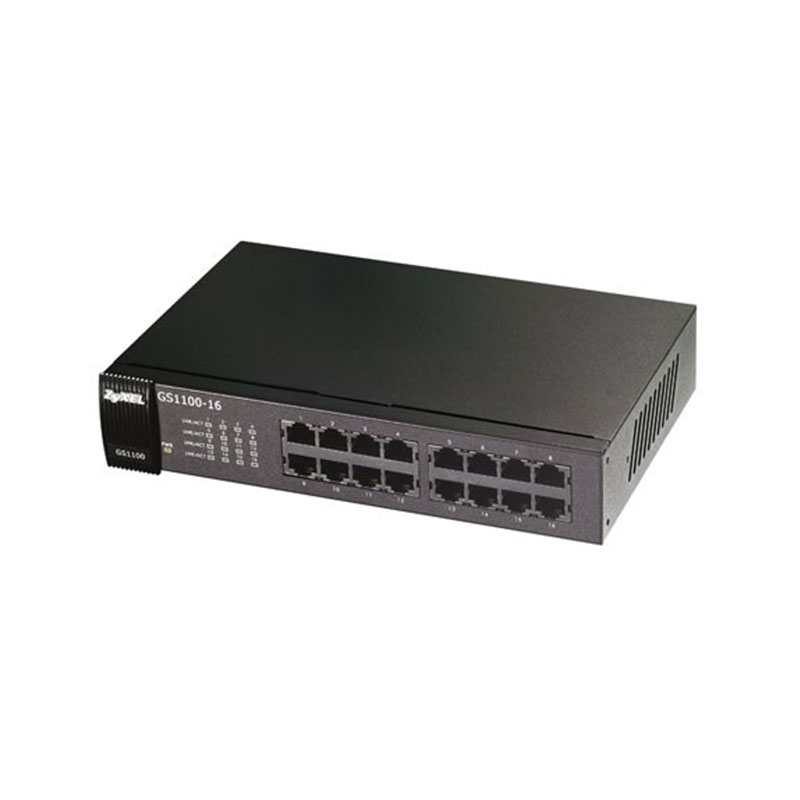 Zyxel GS1100-16 16 Port 10/100/1000 Yönelitemez Gigabit Switch