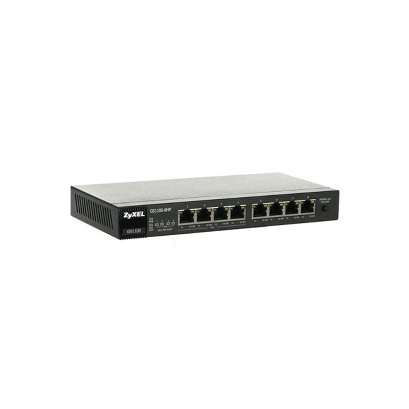 Zyxel GS1100-8HP ZYXEL 8 PORT 4x10/100/1000+4xPoe Port Yönetilemez Switch