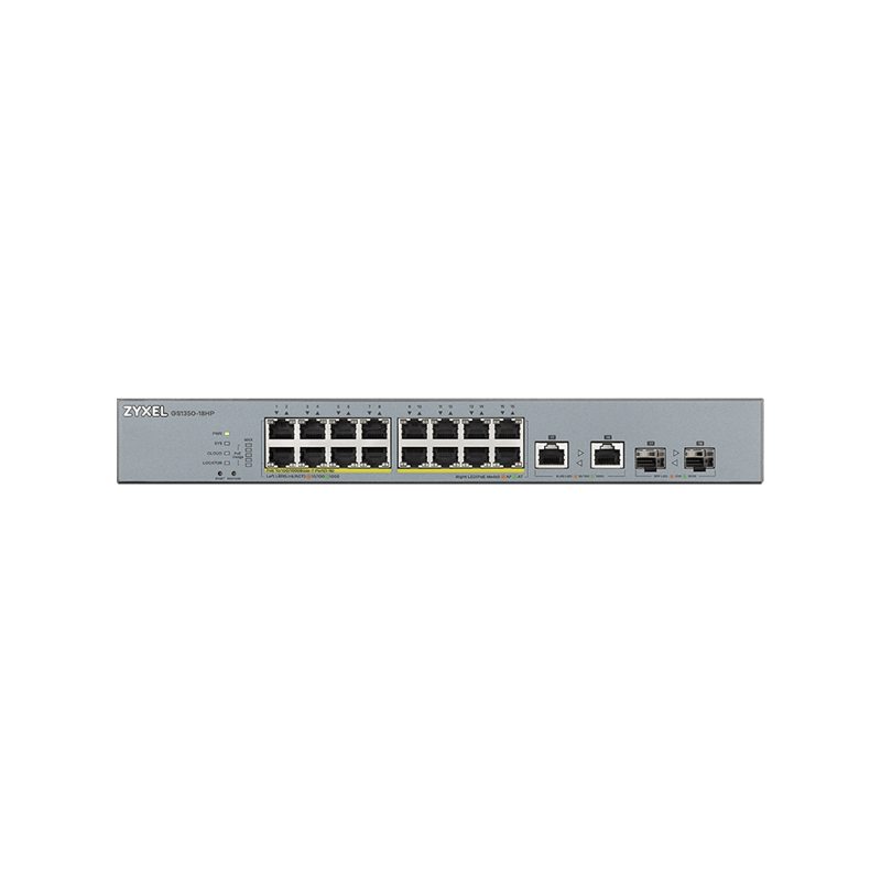 Zyxel GS1350-18HP 18 PORT YÖNETİLEBİLİR POE SWITCH (250 WATT)