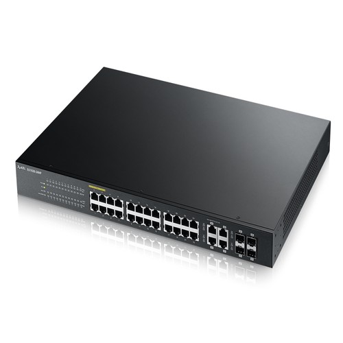 Zyxel GS1920-24HP 24P 100/1000 POE +4x GbE Combo (SFP/RJ45) Web Yönetilebilir Switch