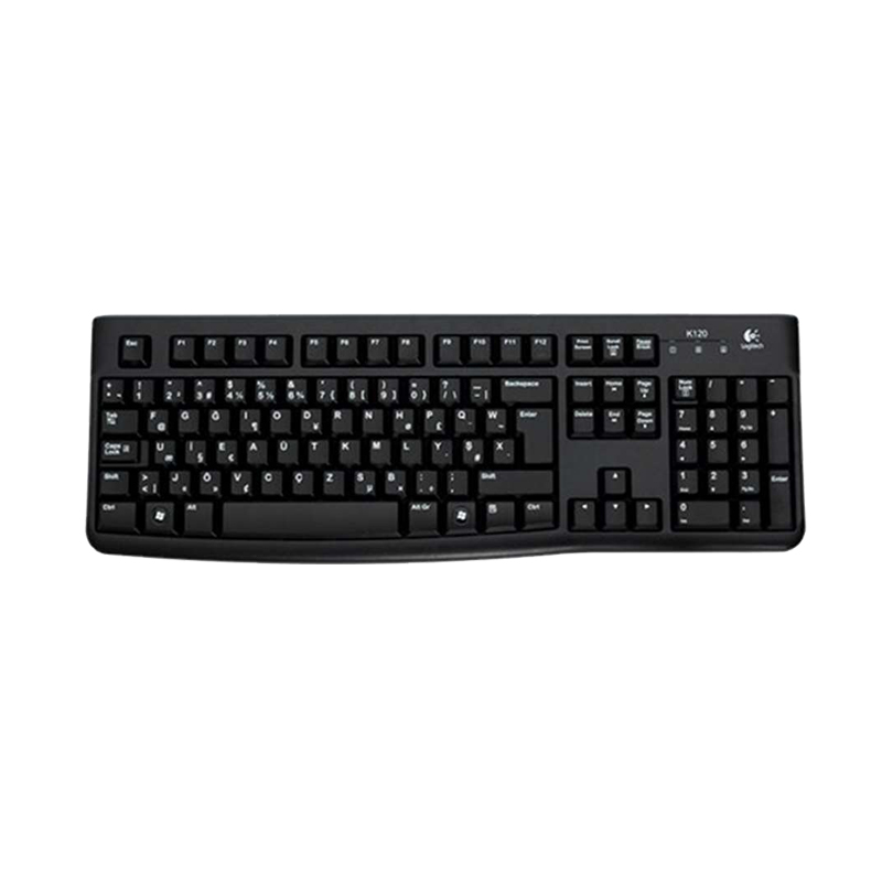 Logitech K120 USB Kablolu Türkçe Q Klavye - Siyah