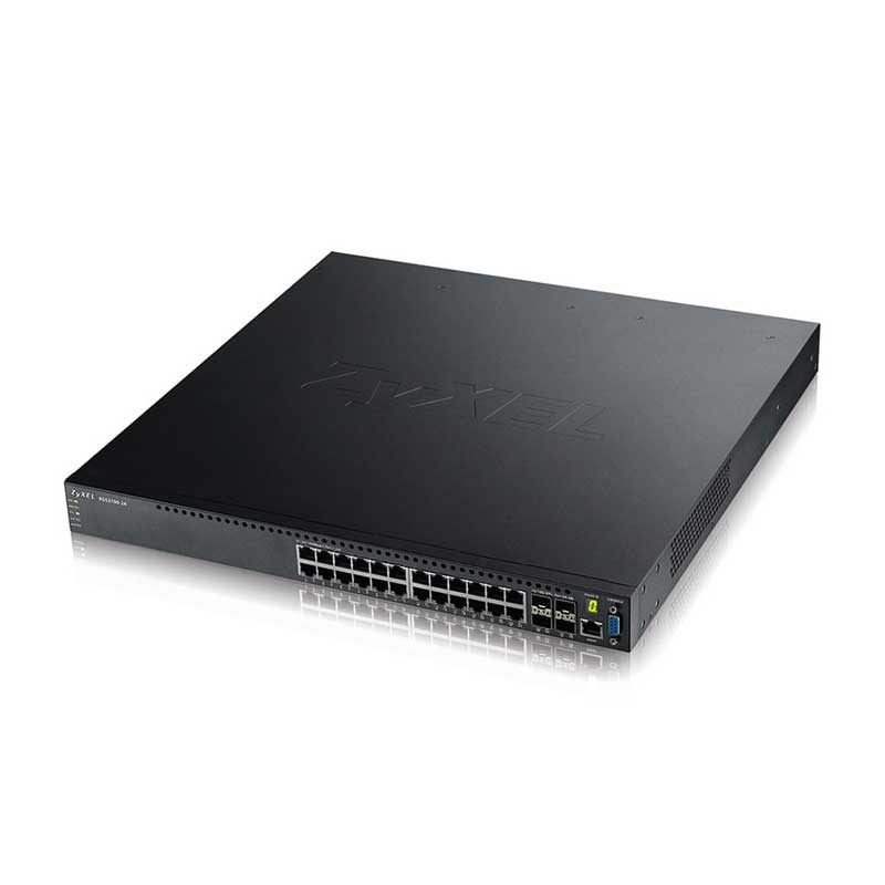 Zyxel XGS3700-24HP 24X10/100/1000 POE +4X10G SFP L2 Plus Yönetilebilir Switch