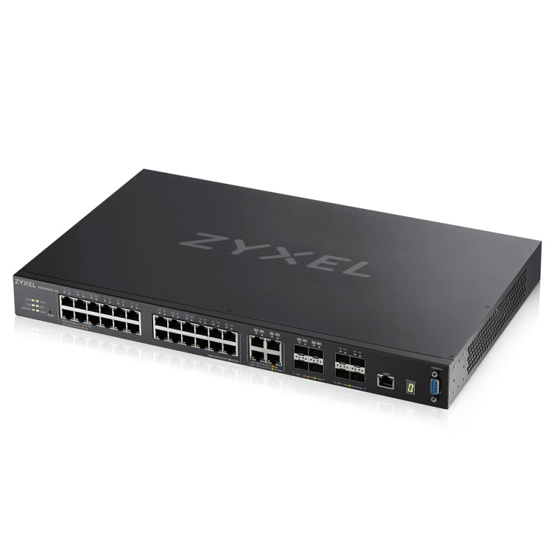 Zyxel XGS4600-32F 24xGbE SFP, 4xGbE RJ45/SFP Combo, 4x10Gb SFP+ L3 Yönetilebilir Switch